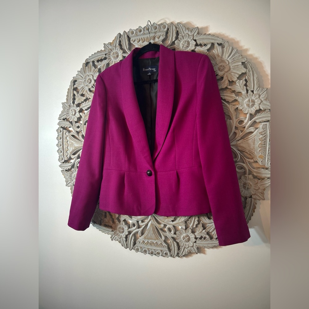 Evan-Picone Pink Fushia Blazer Size 10